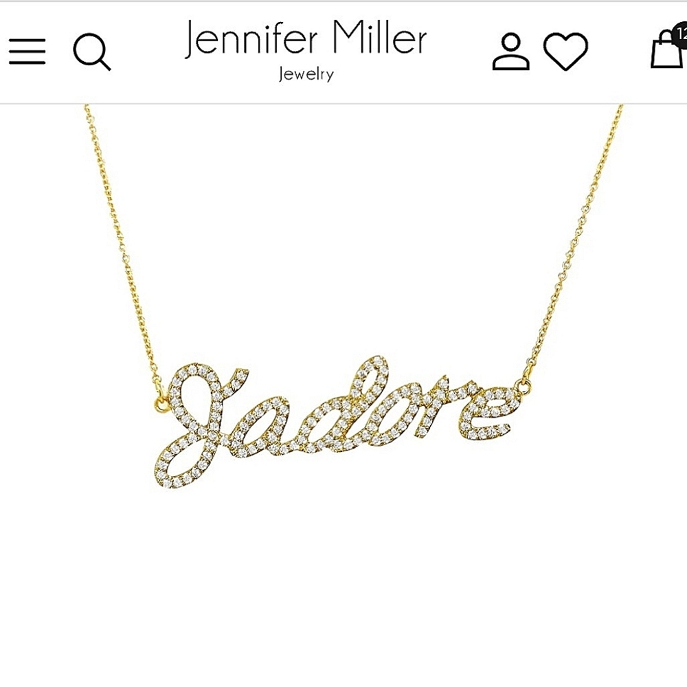 Jennifer Miller Jewelry J’Adore (I Love) Necklace   GREAT GIFT
